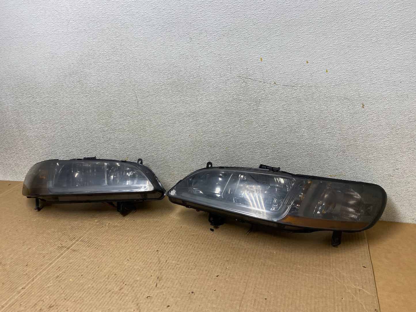 1998 to 2002 Honda Accord Black LED Left+Right Set Side Headlights W5123 DG1