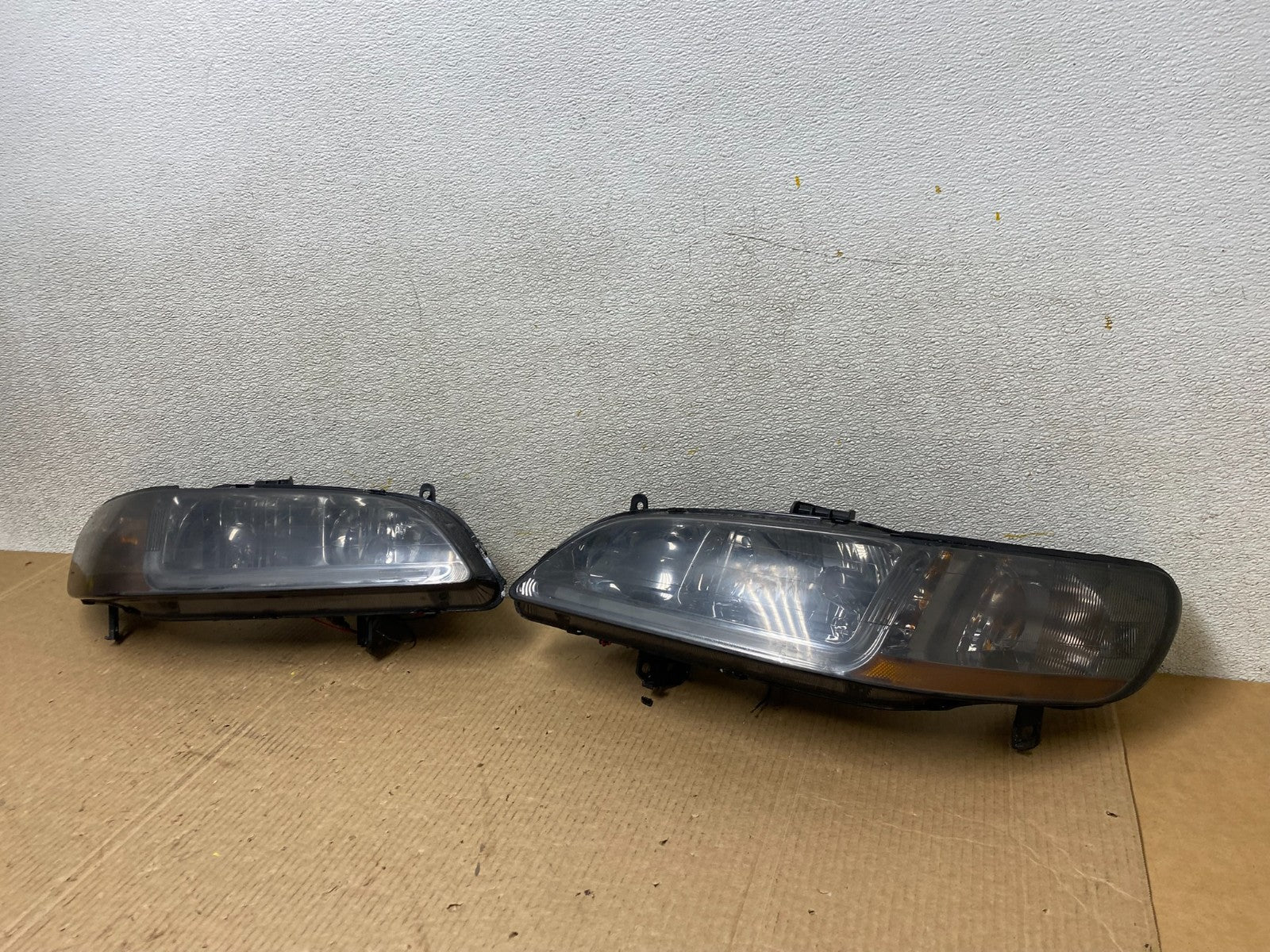 1998 to 2002 Honda Accord Black LED Left+Right Set Side Headlights W5123 DG1