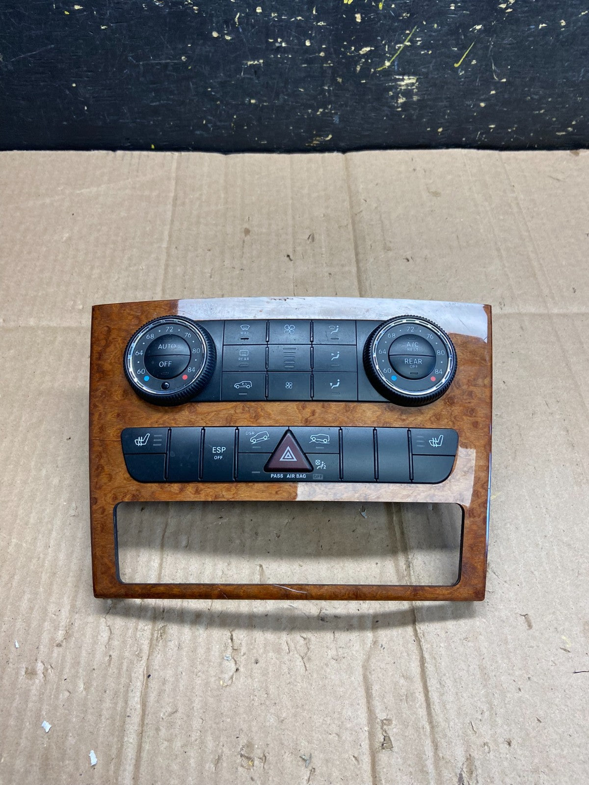 2007-2012 Mercedes X164 GL350 GL450 Climate Control Bezel Wood Switch aa4888 DG0