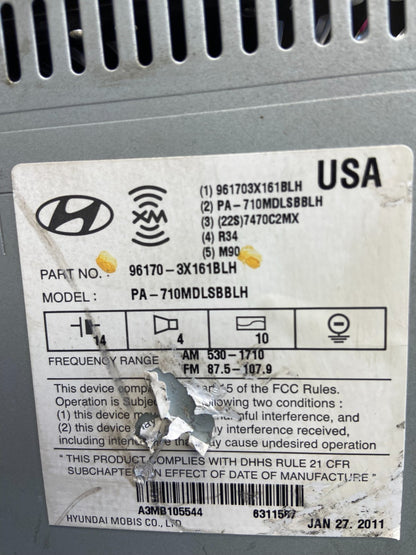 2011-2013 Hyundai Elantra Center Radio Climate Control Air Vent Bezel AF2684 DG6