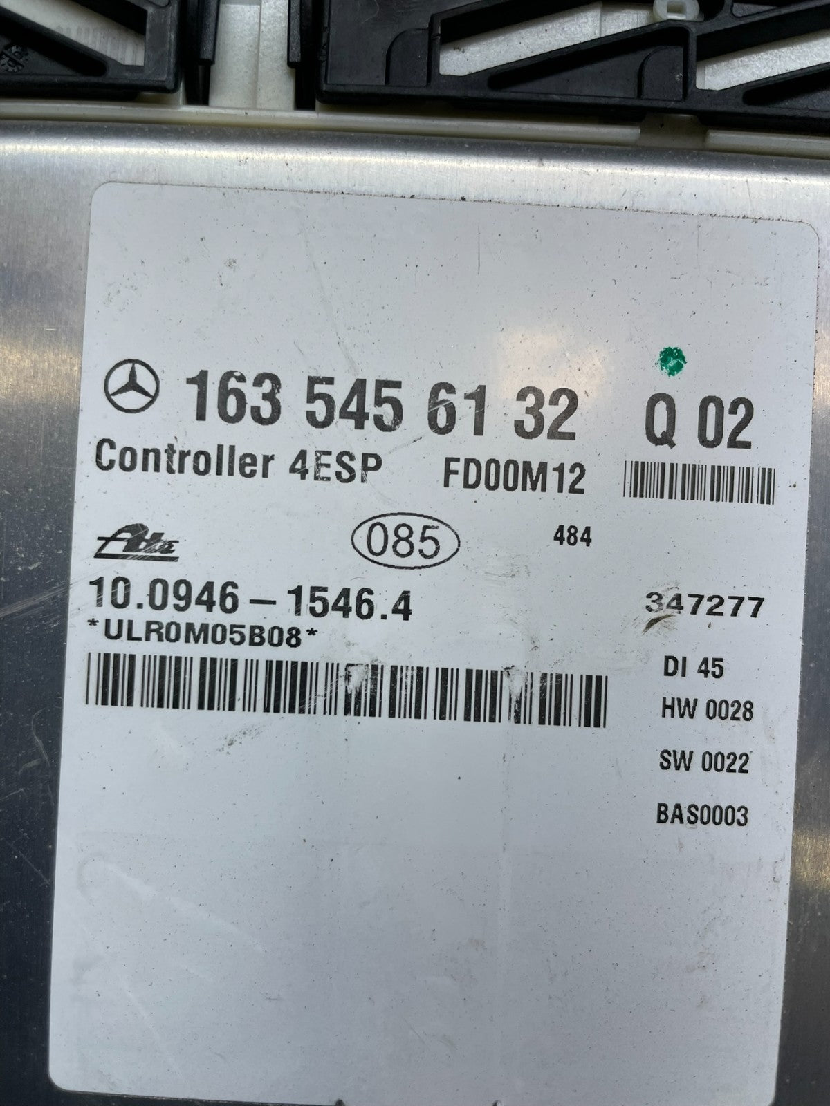 2000 - 2005 Mercedes ML-Class ABS ESP Control Module Unit OEM R3887 DG3