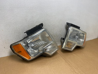 2009 to 2014 Ford F-150 F150 Left+Right Halogen Headlights AI5662 DW2