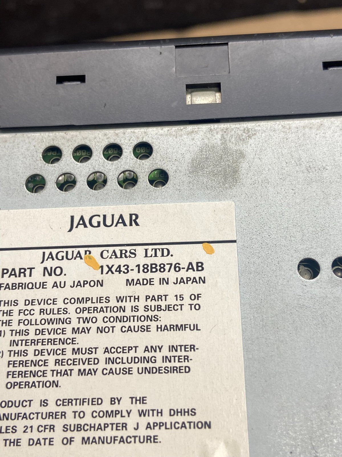 2002-2008 Jaguar X -Type AM FM Radio Cd Player Climate Control A/C OE af2441 DG5