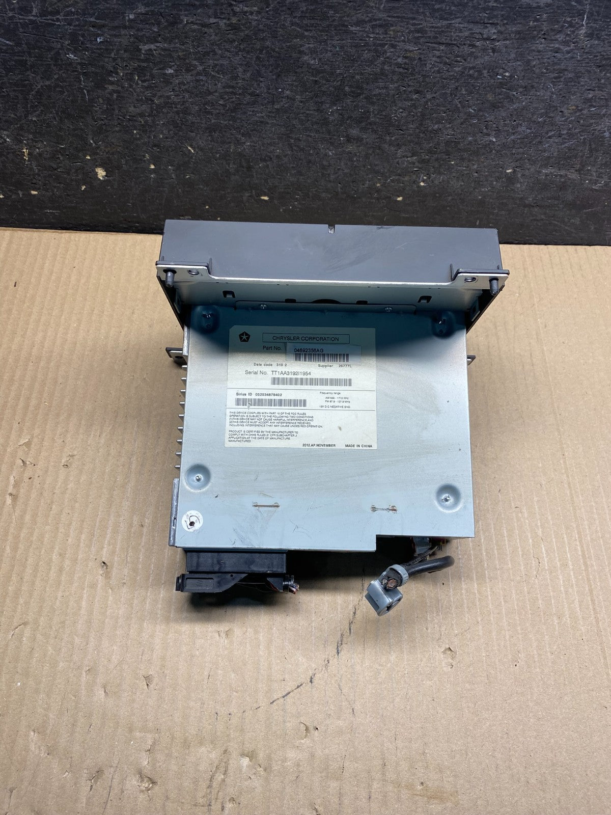 2013-2014 Dodge Dart Radio Player Stereo Audio Receiver Control Panel AI0353 DG3