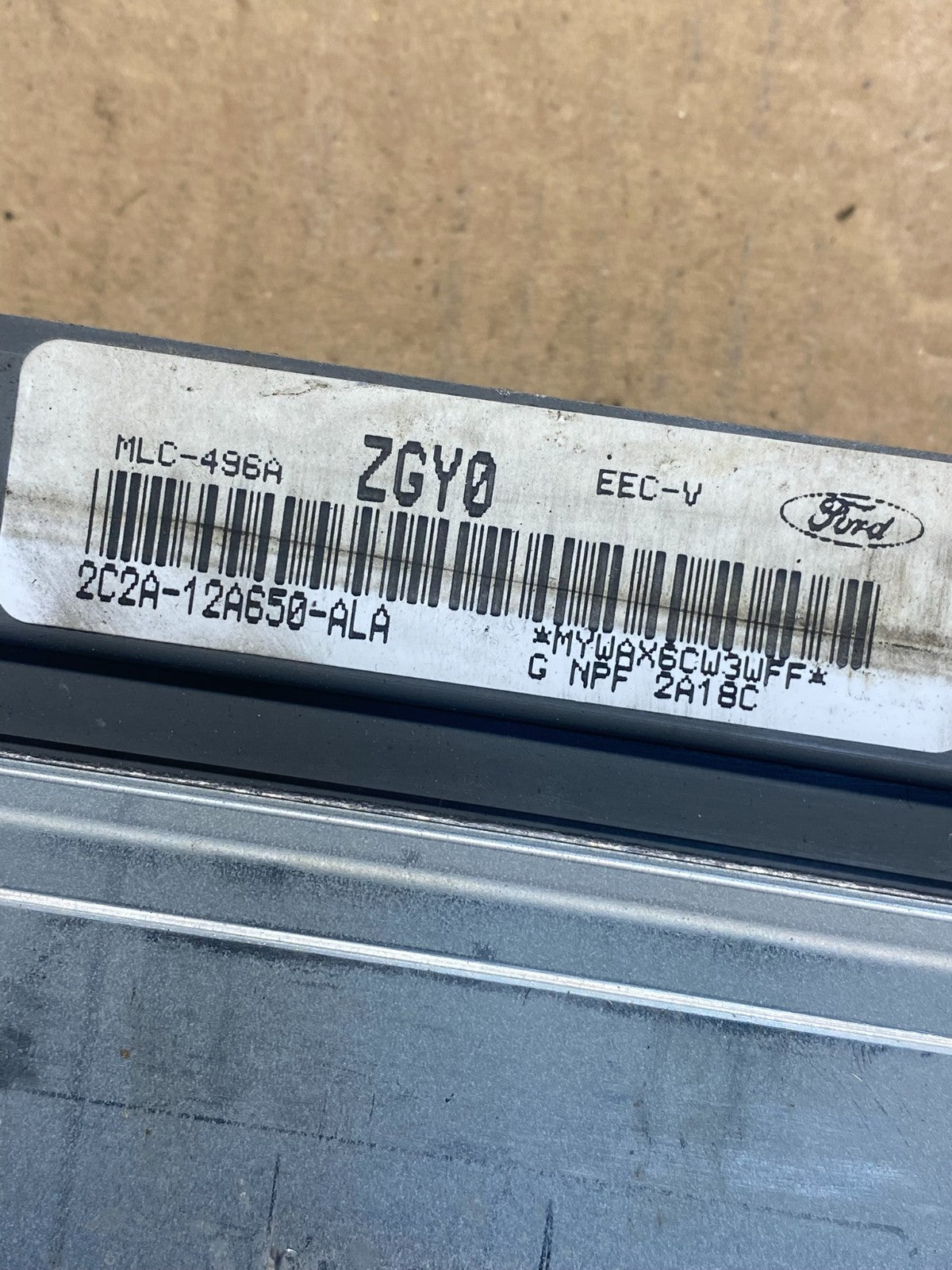 2002 Ford Van E150 E250 5.4L Engine Control Module ECU 2C2A-12A650-ALA AH4766 DG2