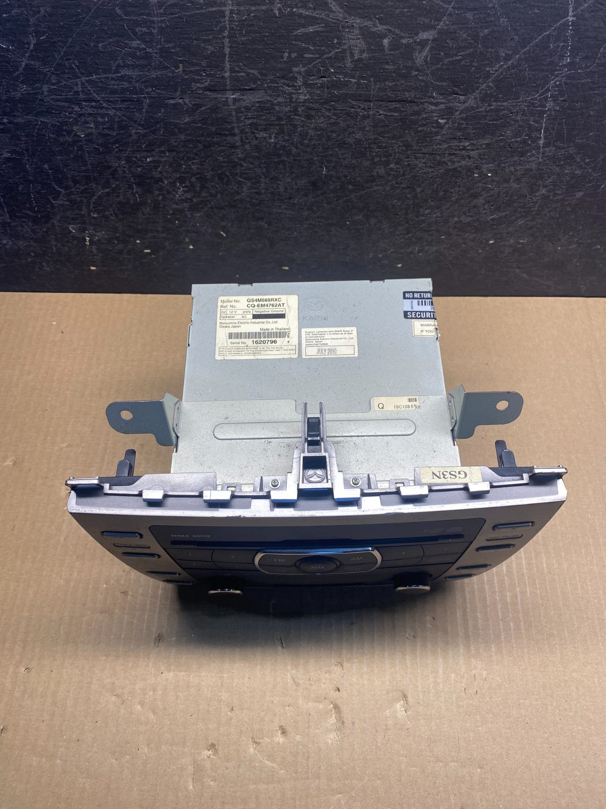 2009 - 2010 Mazda 6 AM FM CD Player Stereo Radio AG3808 DG3