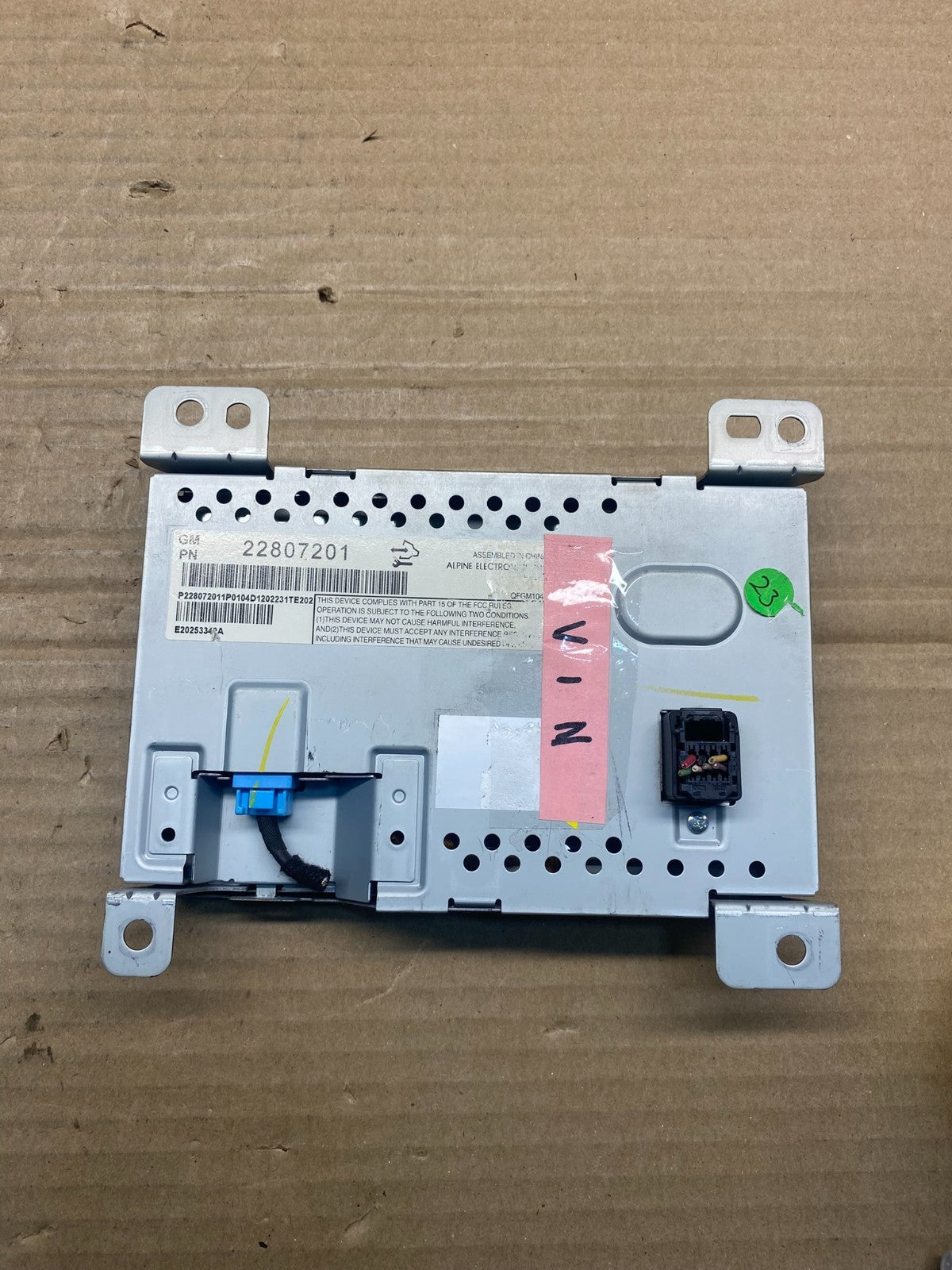 2010 - 2011 Chevrolet Equinox Radio Display Screen Information Dash Oe AF3892 DW3