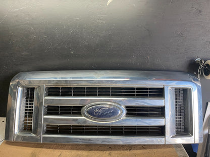 2008 to 2014 Ford Econoline E150 E250 Front Upper Chrome Grill Grille o8023 DG0