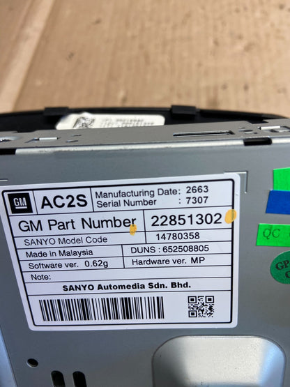 2011 to 2016 Chevrolet Cruze Dash Radio Information Screen Display AI2779 DG4