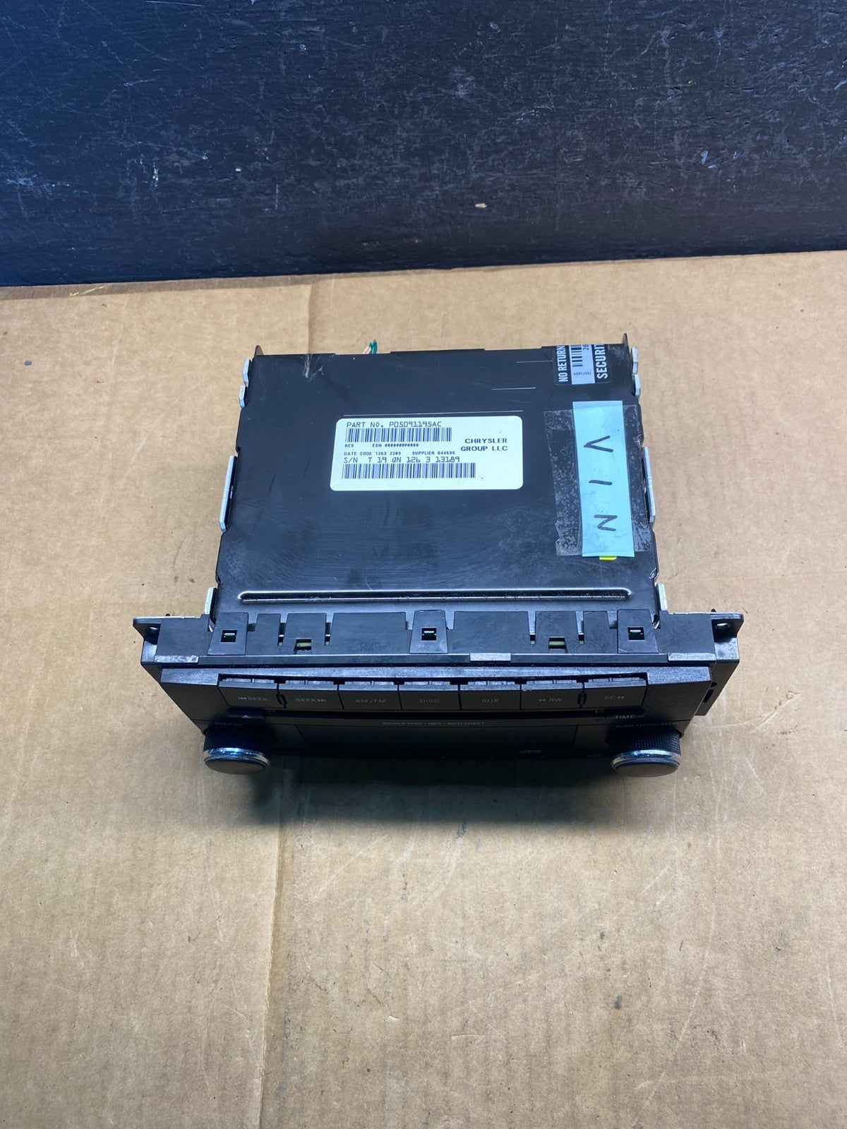2007-2012 Chrysler Dodge Jeep Ram Radio CD MP3 AUX Receiver AD3584 DG3