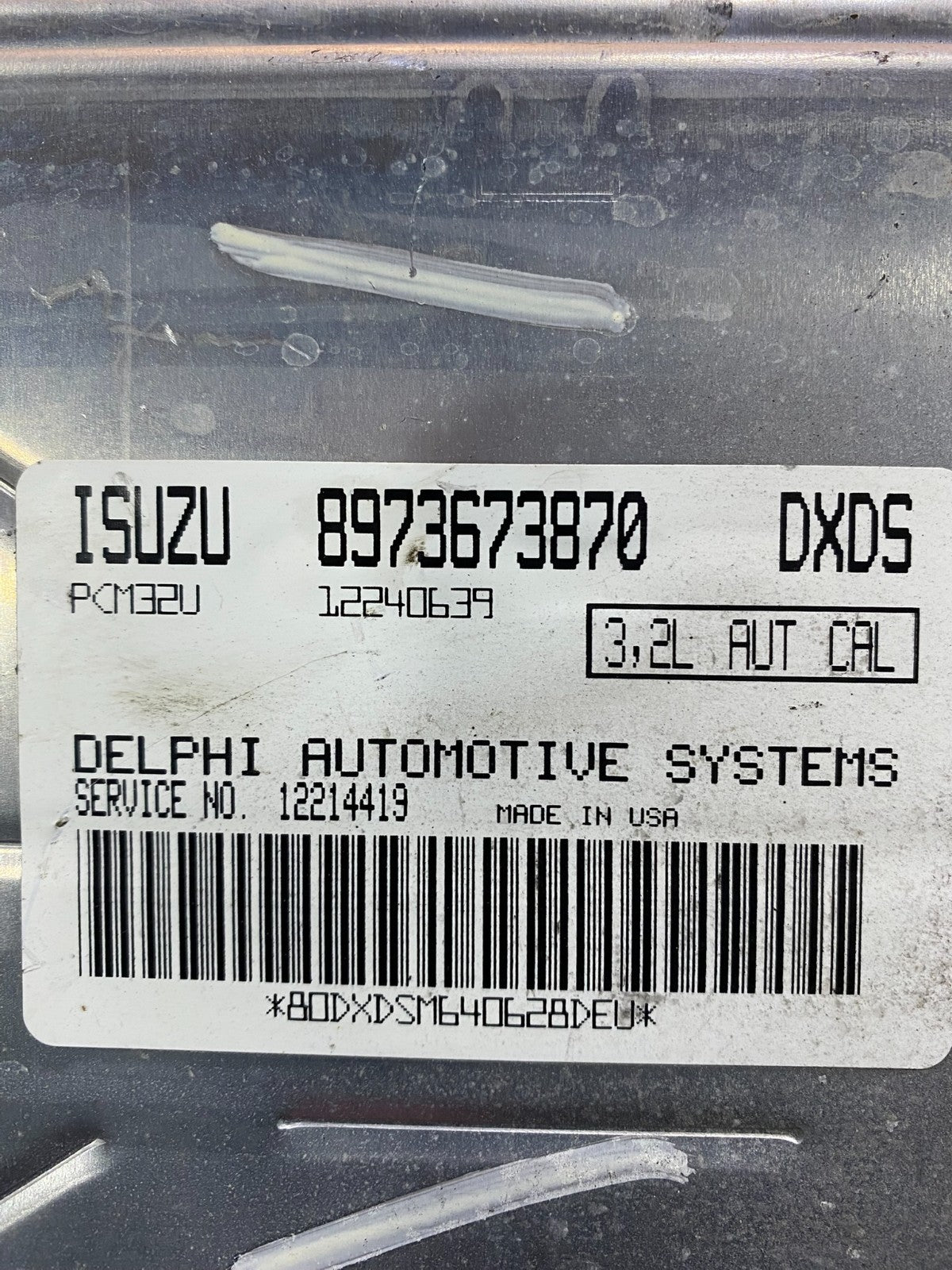 2002 2004  Isuzu Rodeo ECU ECM Engine Control Computer Z4724 DG3