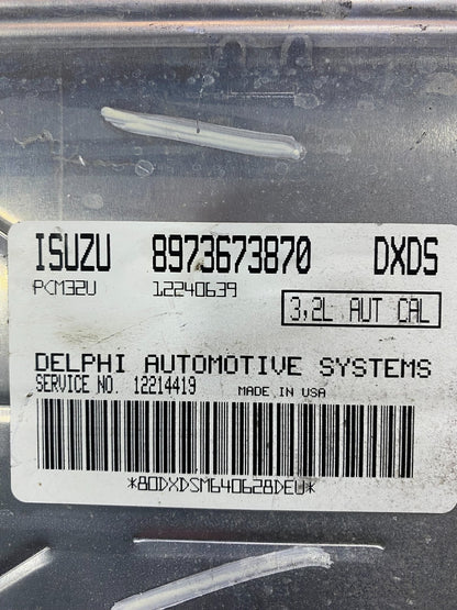 2002 2004  Isuzu Rodeo ECU ECM Engine Control Computer Z4724 DG3