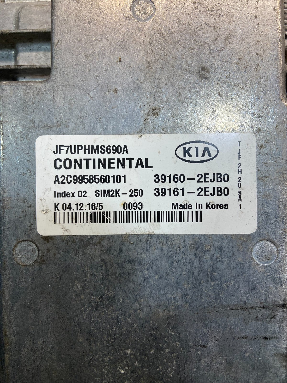 2009 to 2010 Kia Optima Ecm Ecu Engine Computer  OEM y7337 DG3