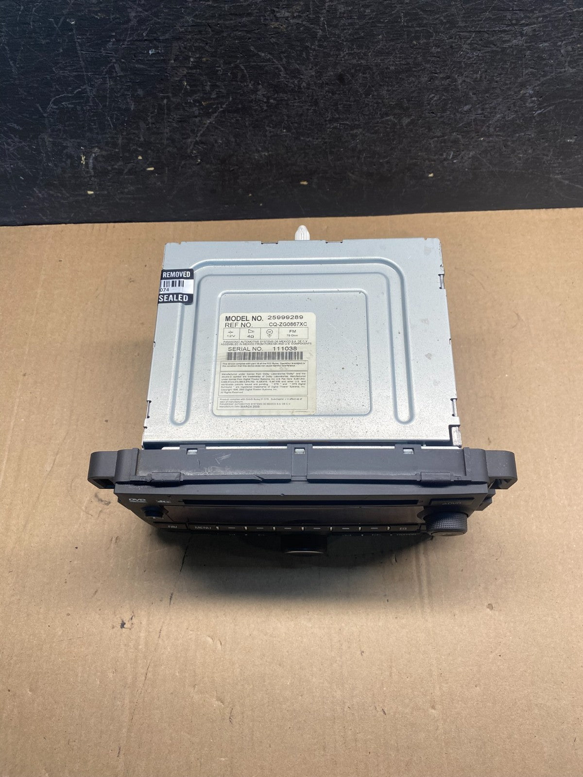 2009 to 2011 GMC Acadia Radio AM/FM CD Player Radio ae7699 DG3