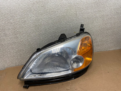 2001 - 2003 Honda Civic Coupe Headlight Halogen Left Driver LH AA9883 DW0
