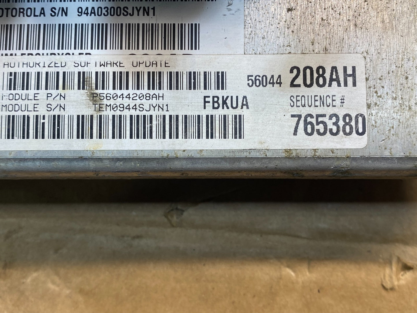 2004 Jeep Liberty 3.7L Engine ECU Computer Module ECM AF7644 DG2