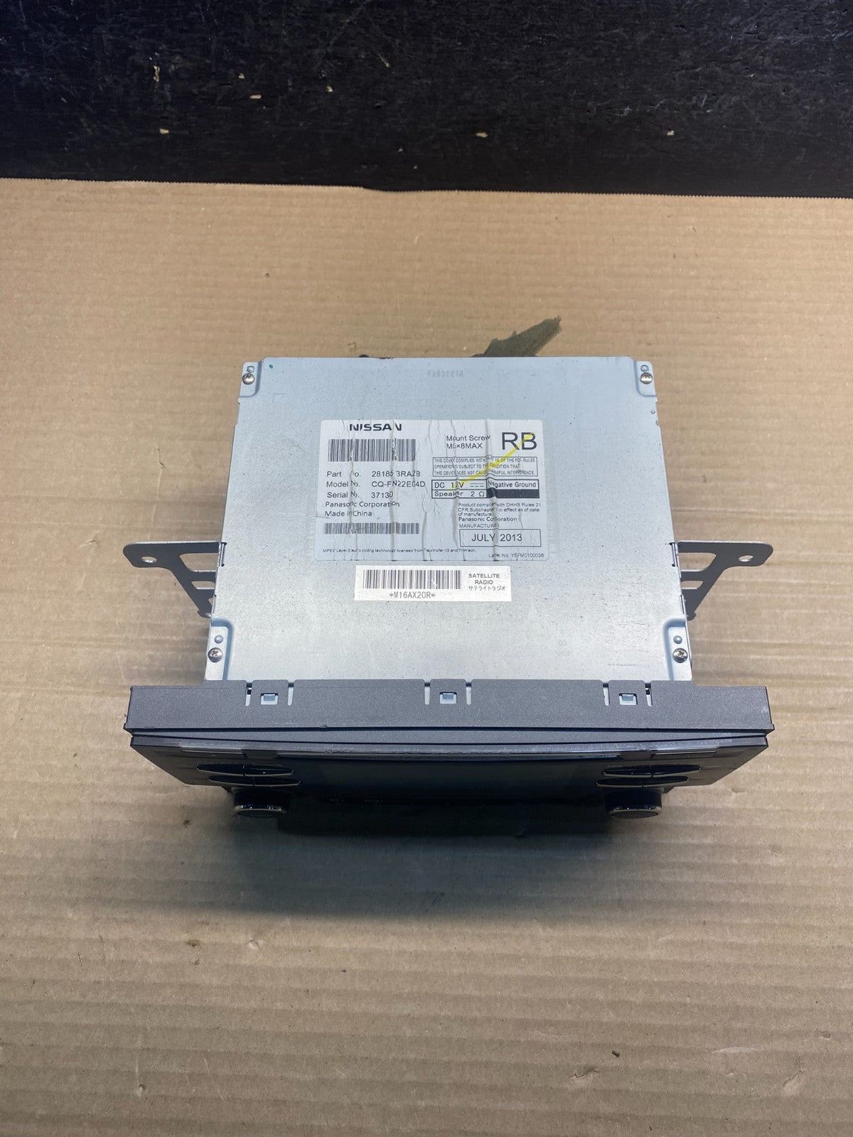 2013 to 2014 Nissan Sentra Radio CD Player AM/FM 28185-3ra2b AF3843 DW3