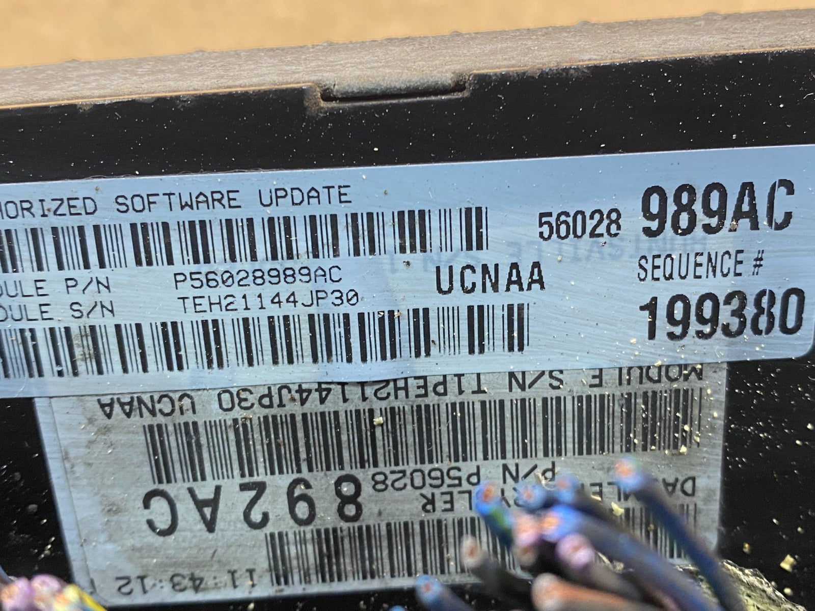 2005 Dodge Ram 1500 Engine Computer 4.7L ECM ECU P56028989AC af7743 DG2