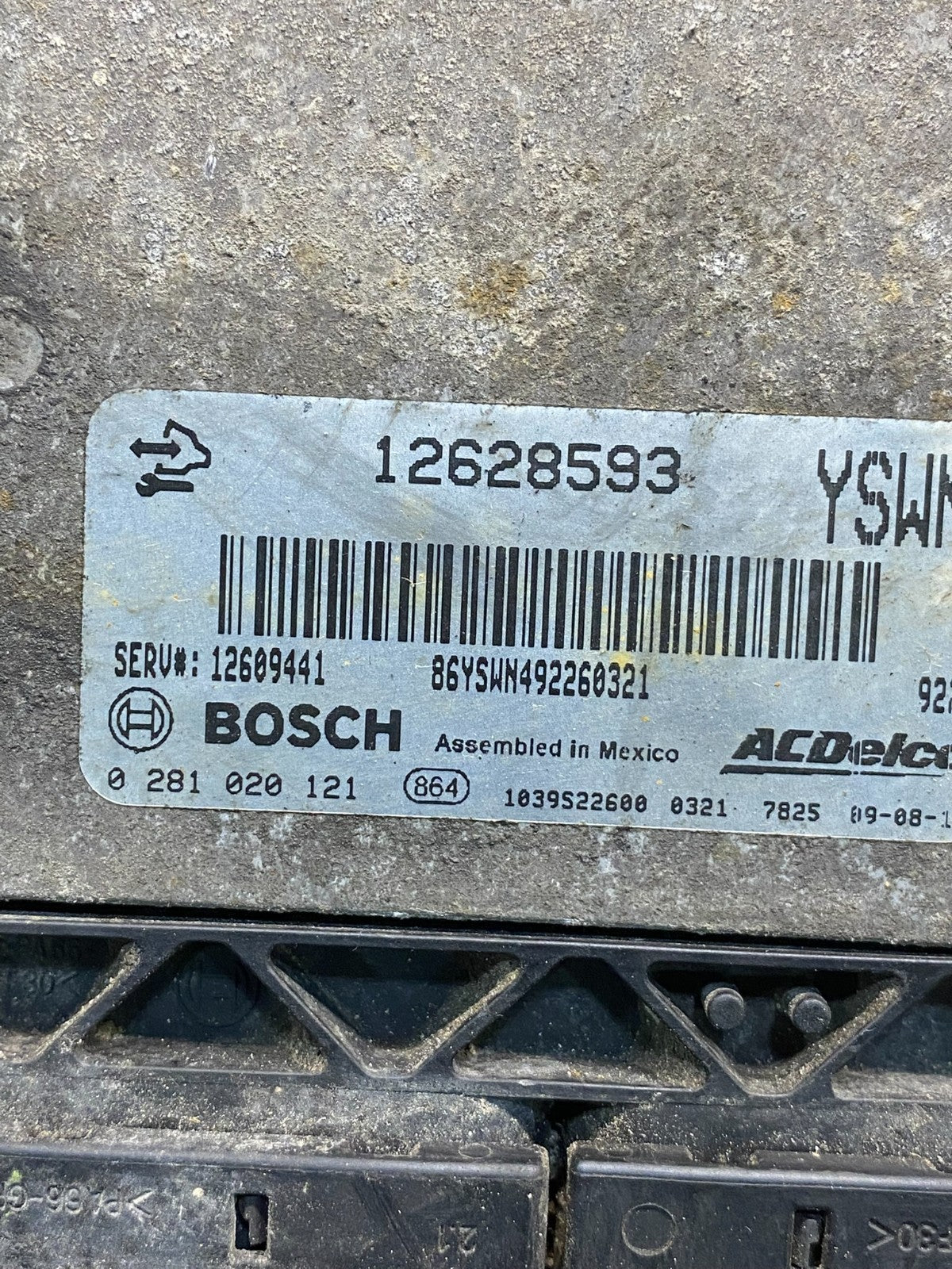 2007 to 2013 Chevrolet Silverado Yukon Engine Control Module ECM ECU AG5975 DG2