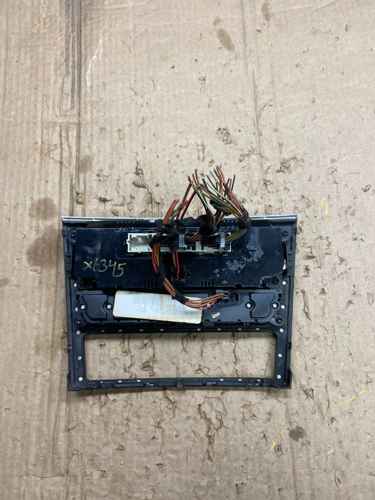 2007-2012 Mercedes X164 GL350 GL450 Climate Control Bezel Wood Switch x6345 DG4