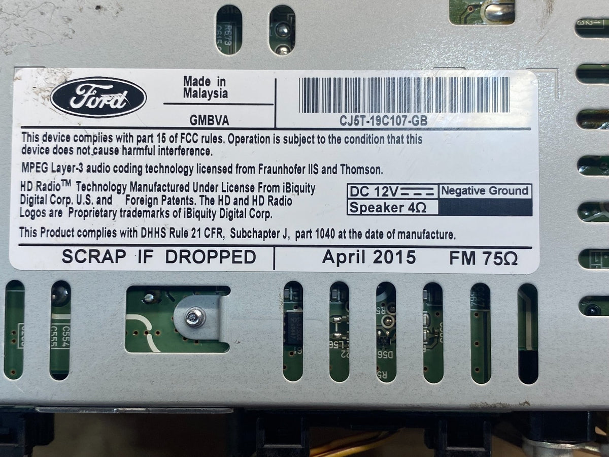 2013 2014 2015 Ford Escape Radio Receiver ID cj5t-19c107-gb AG3849 DG6