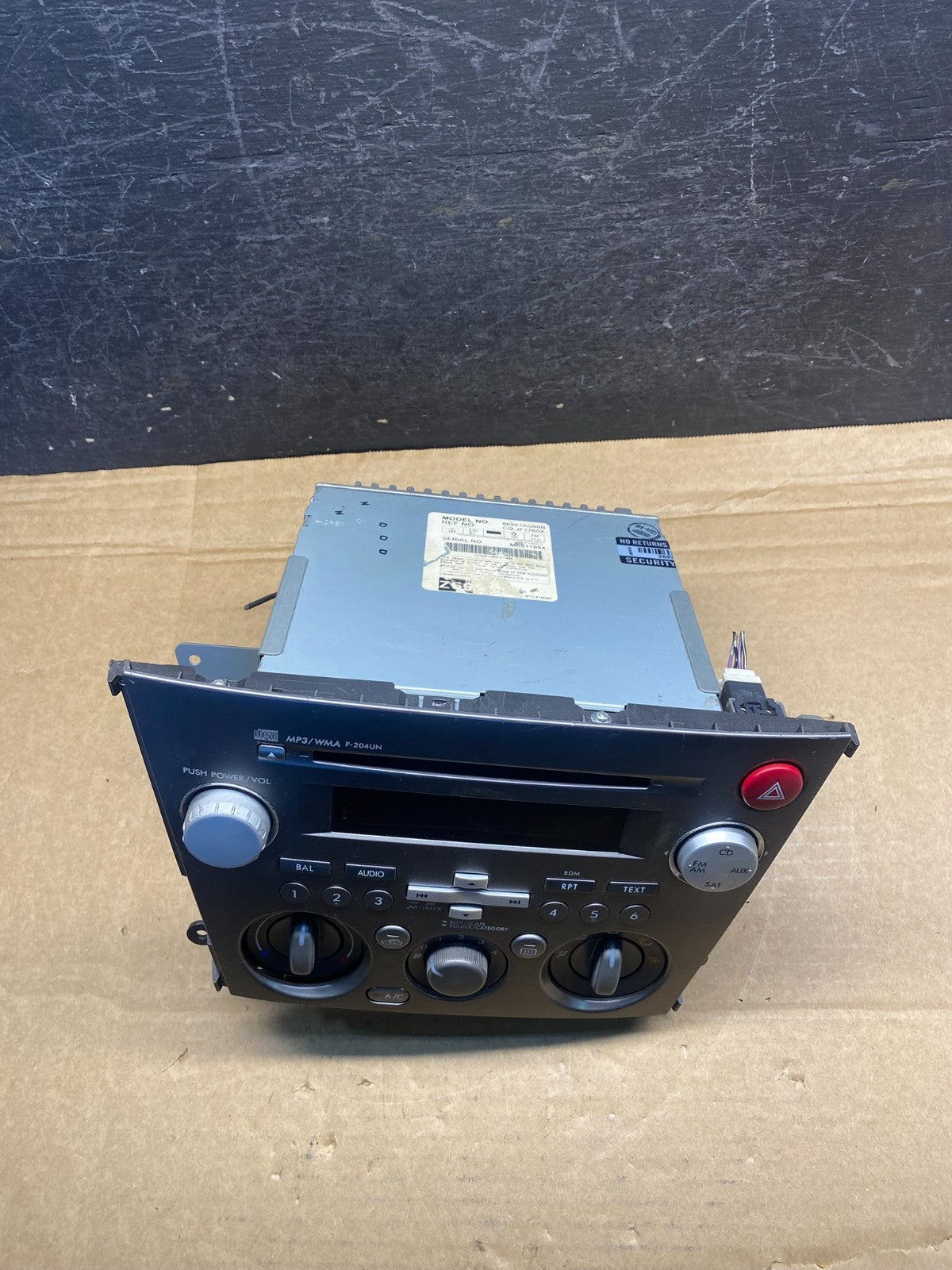 2007 - 2009 Subaru Legacy Outback Audi Radio CD Player AH4810 DG3
