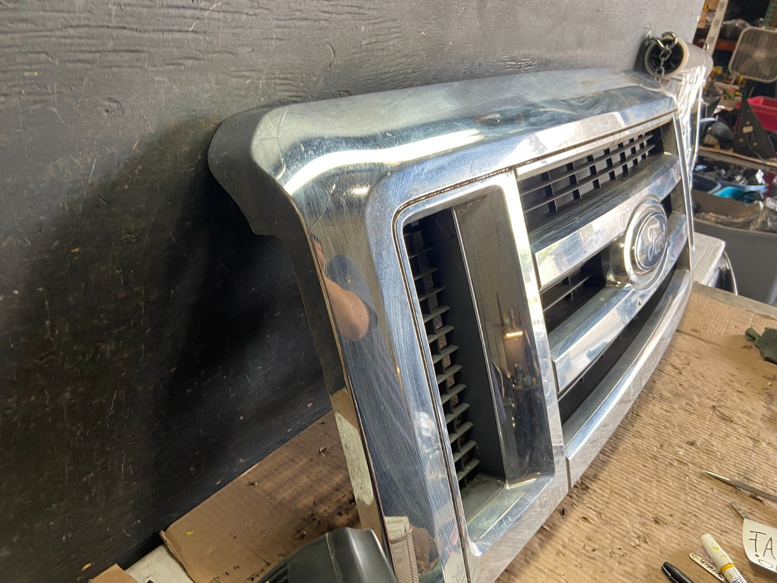 2008 to 2014 Ford Econoline E150 E250 Front Upper Chrome Grill Grille Q3363 DG2