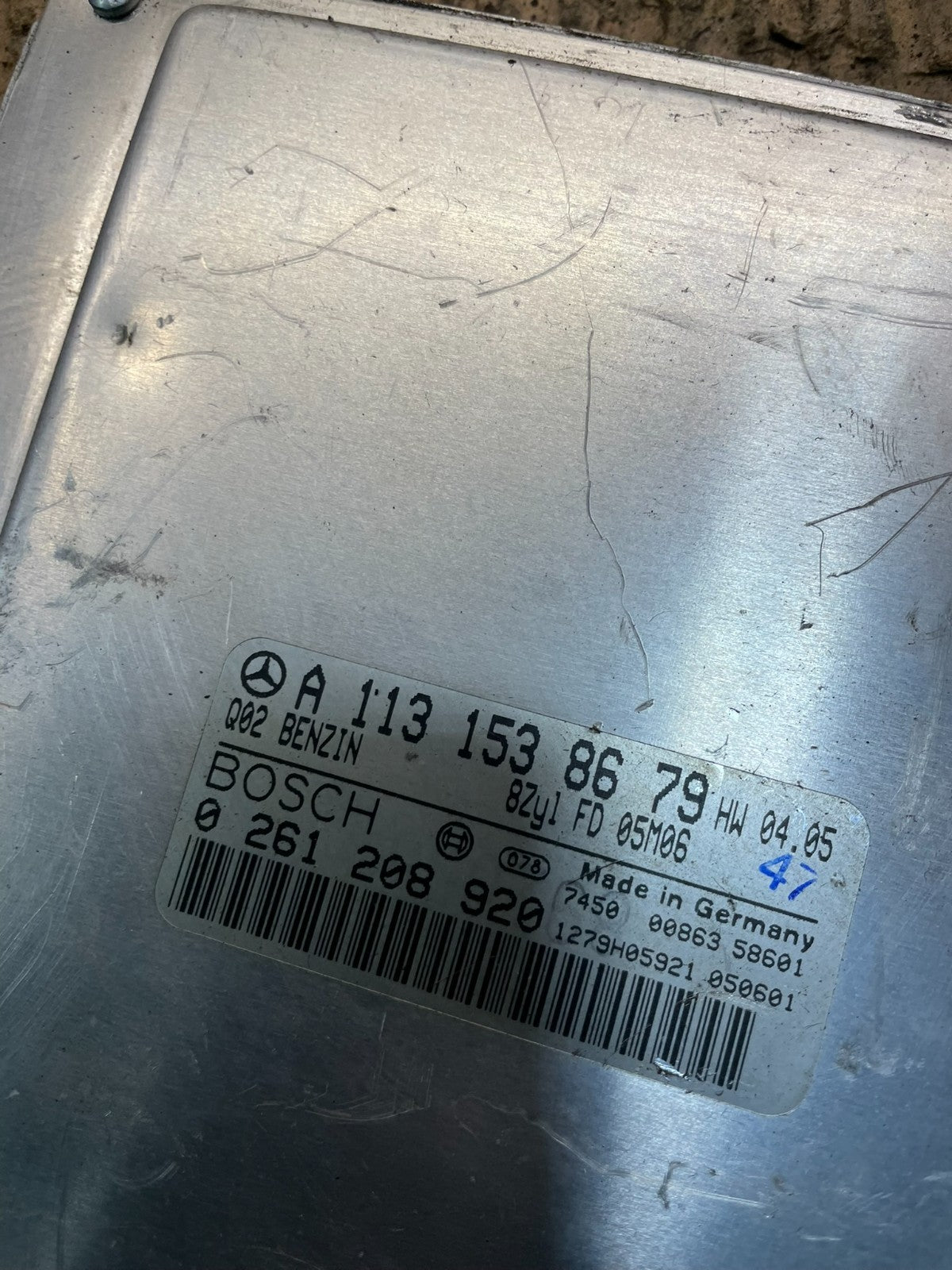 2003 to 2006 Mercedes CL500 CLK500 ECU ECM Engine Control Module OEM V2198 DW3