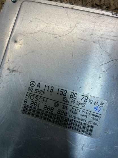 2003 to 2006 Mercedes CL500 CLK500 ECU ECM Engine Control Module OEM V2198 DW3