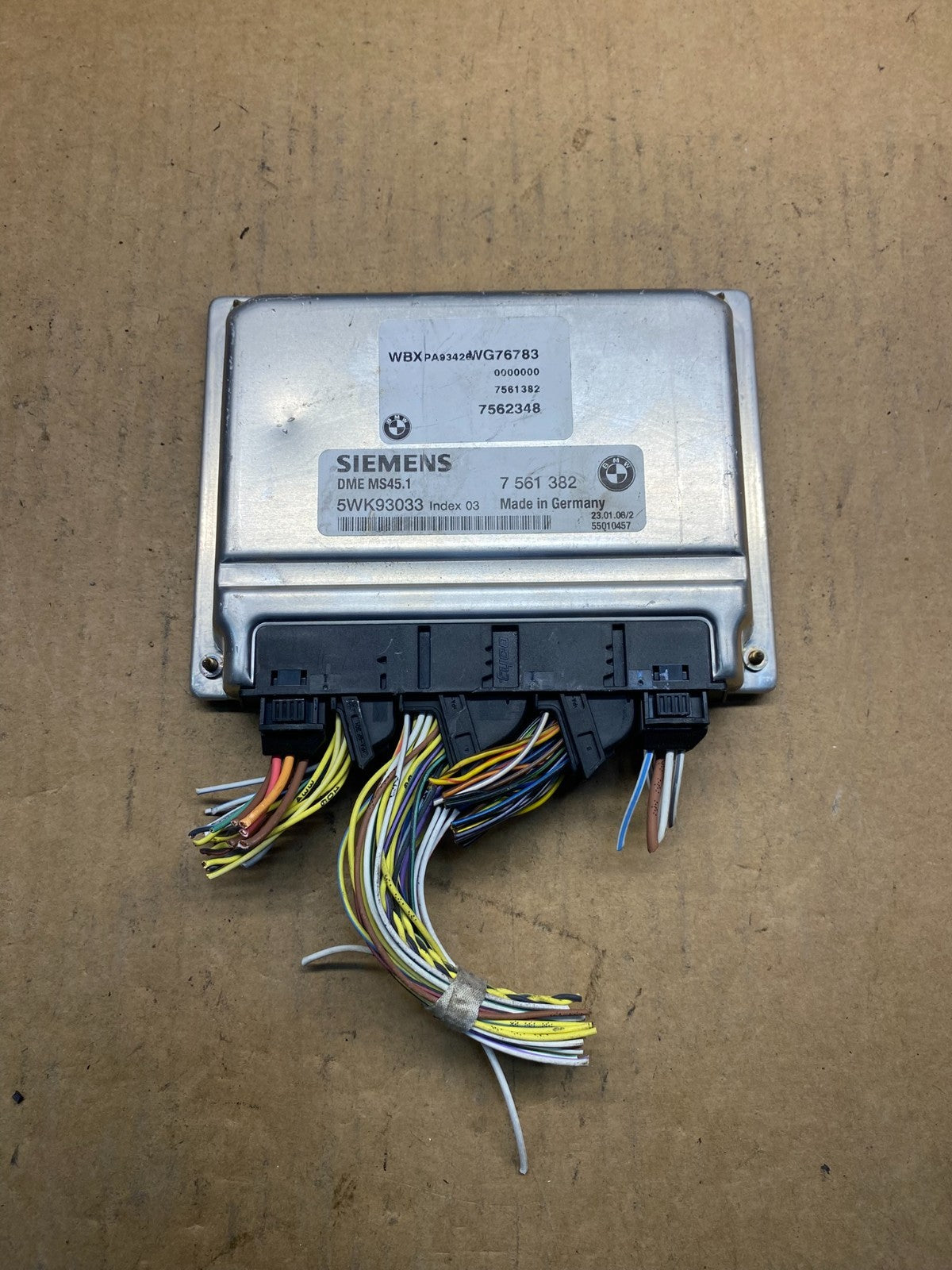2003 2006 Bmw X3 ECU ECM Engine Control Module Computer 7561382 AH5034 DG0