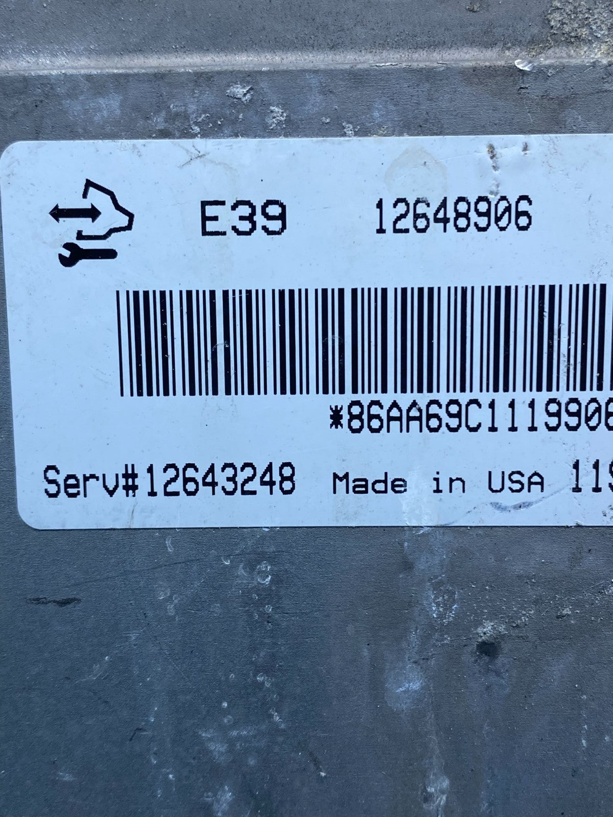 2012 Chevrolet Equinox Ecu Engine Control Module Unit Ecm 12648906 AF7758 DG2