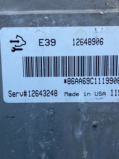 2012 Chevrolet Equinox Ecu Engine Control Module Unit Ecm 12648906 AF7758 DG2
