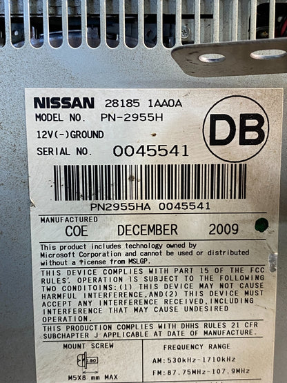 2009-2010 Nissan Murano AM FM Radio 6 CD Control Panel AH5046 DG7