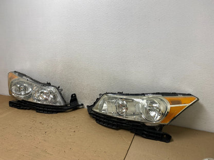 2008 to 2012 Honda Accord Sedan Left+Right Set Halogen Headlights AG8298 DW1