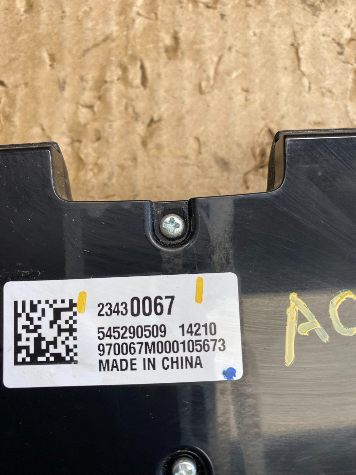 2013 2014 2015 Chevrolet Malibu AM FM Radio Control Panel AC9125 DG4