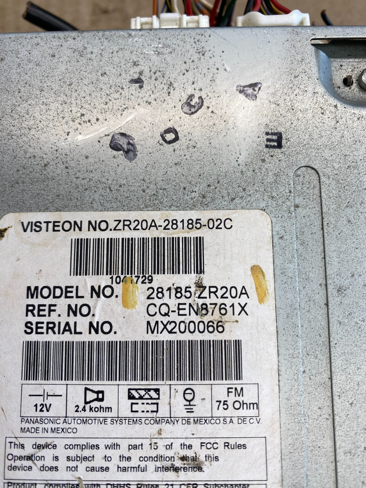 2008 Nissan Titan Radio Stereo Audio CD Player Receiver AB9603 DG4
