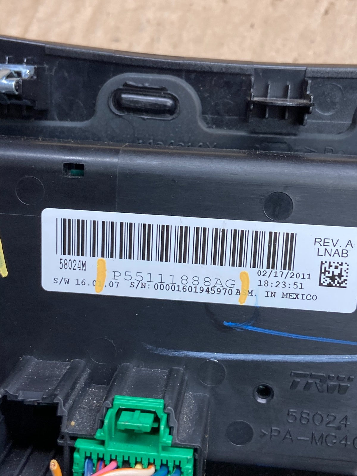 2011 - 2014 Chrysler 200 Heater AC Climate Switch Temperature Control aa4784 DG5