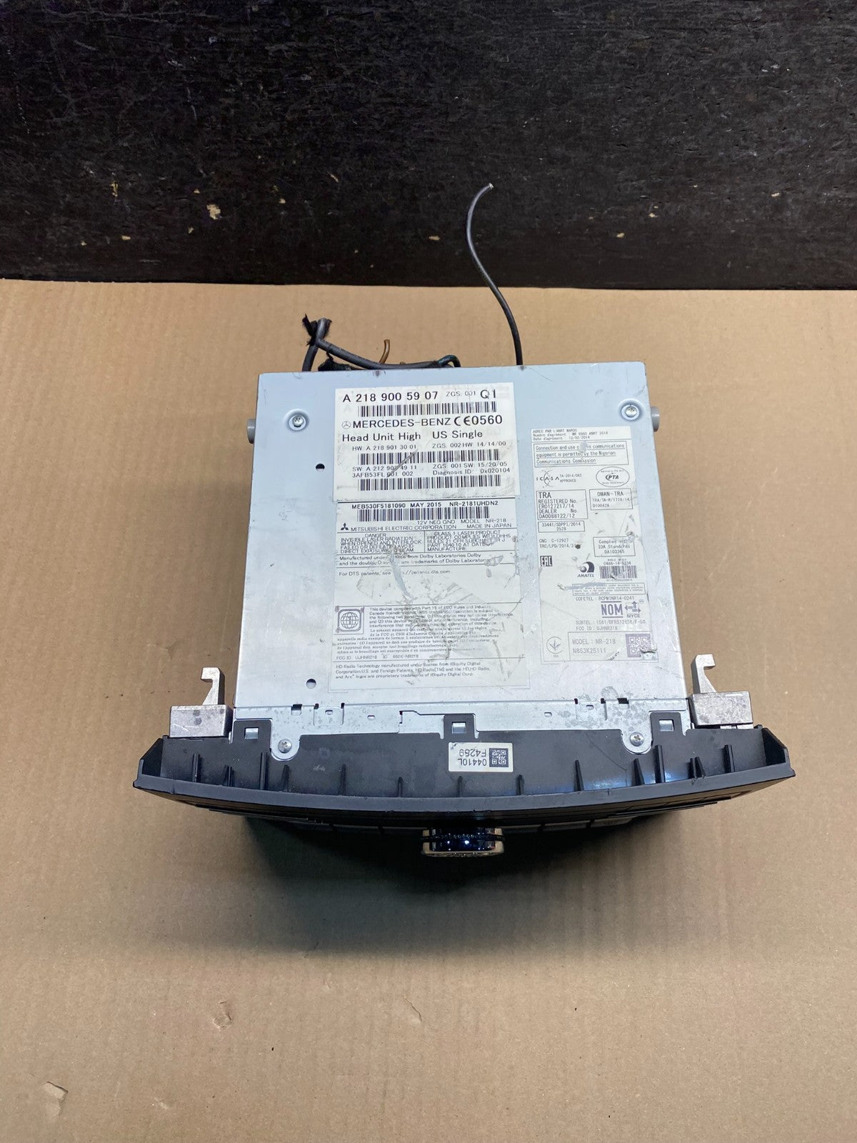 2015-2017 Mercedes W212 E350 CLS550 Command Head Navigation Radio CD ai0366 DG3