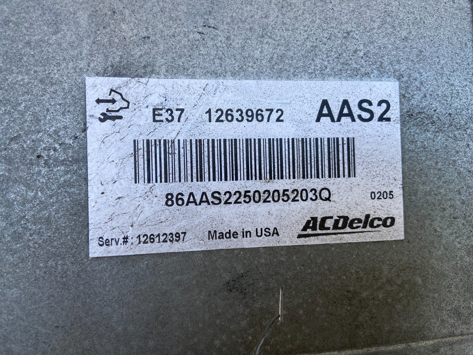 2007 to 2011 Chevrolet Cobalt HHR Ecu Engine Control Module Unit Ecm AD2874 DG2