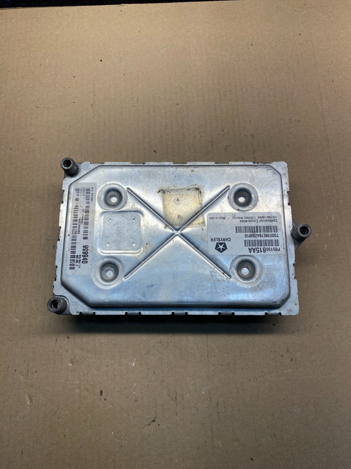 2010 Jeep Liberty Nitro 3.7L Engine Control Unit ECU ECM p05150815aa AH3176 DG1