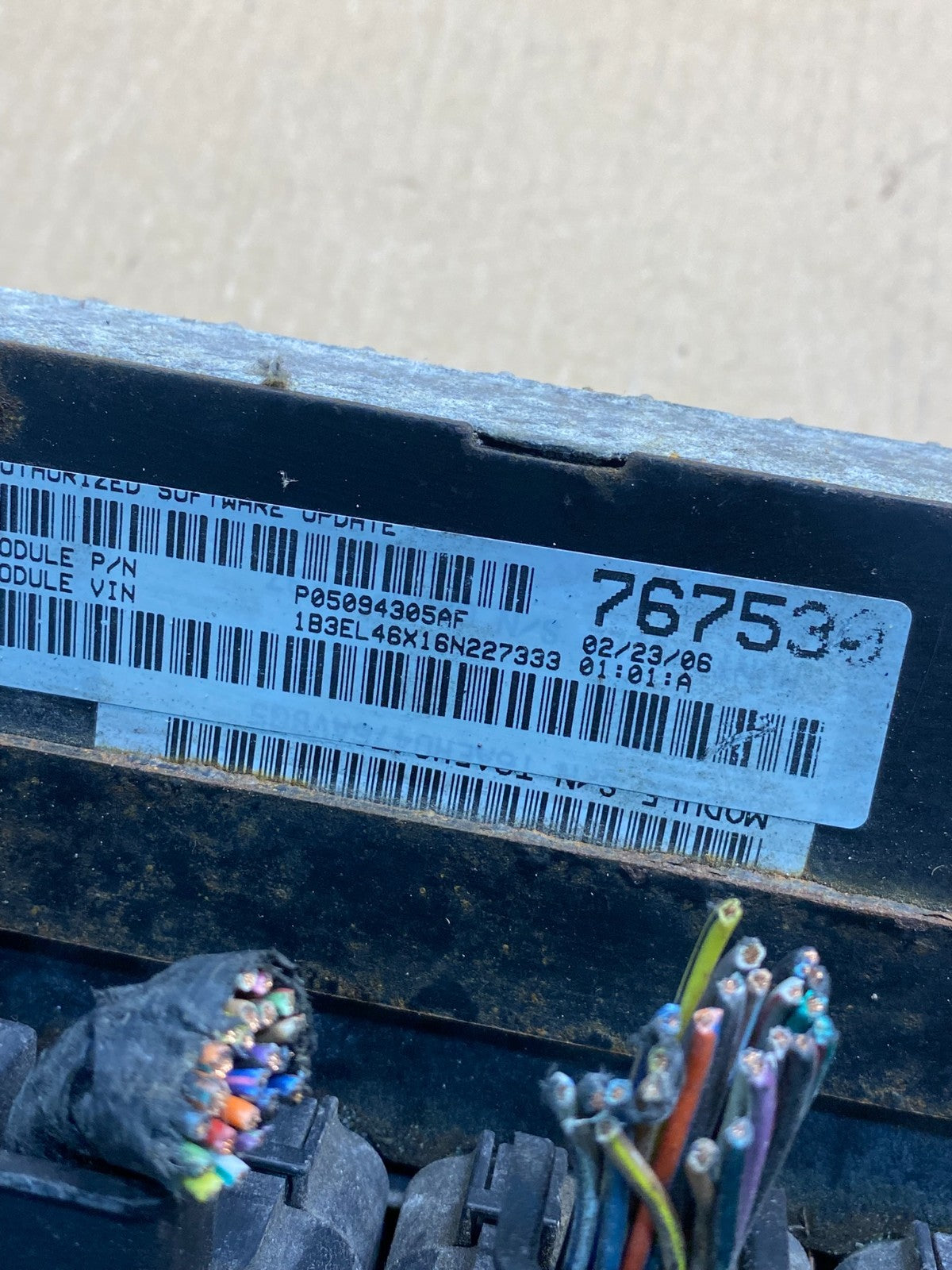 2006 Chrysler Sebring 2.4L Engine Computer Module ECM ECU PCM ah3171 DG2