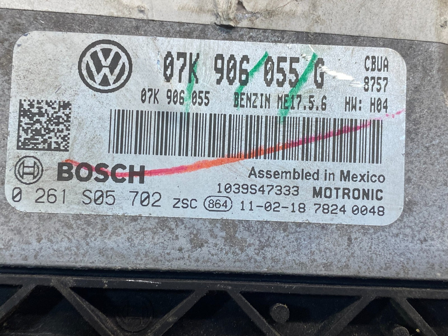 2011 - 2014 Volkswagen Jetta 2.5L Engine Computer Ecu Pcm Ecm Pcu AF7652 DG2