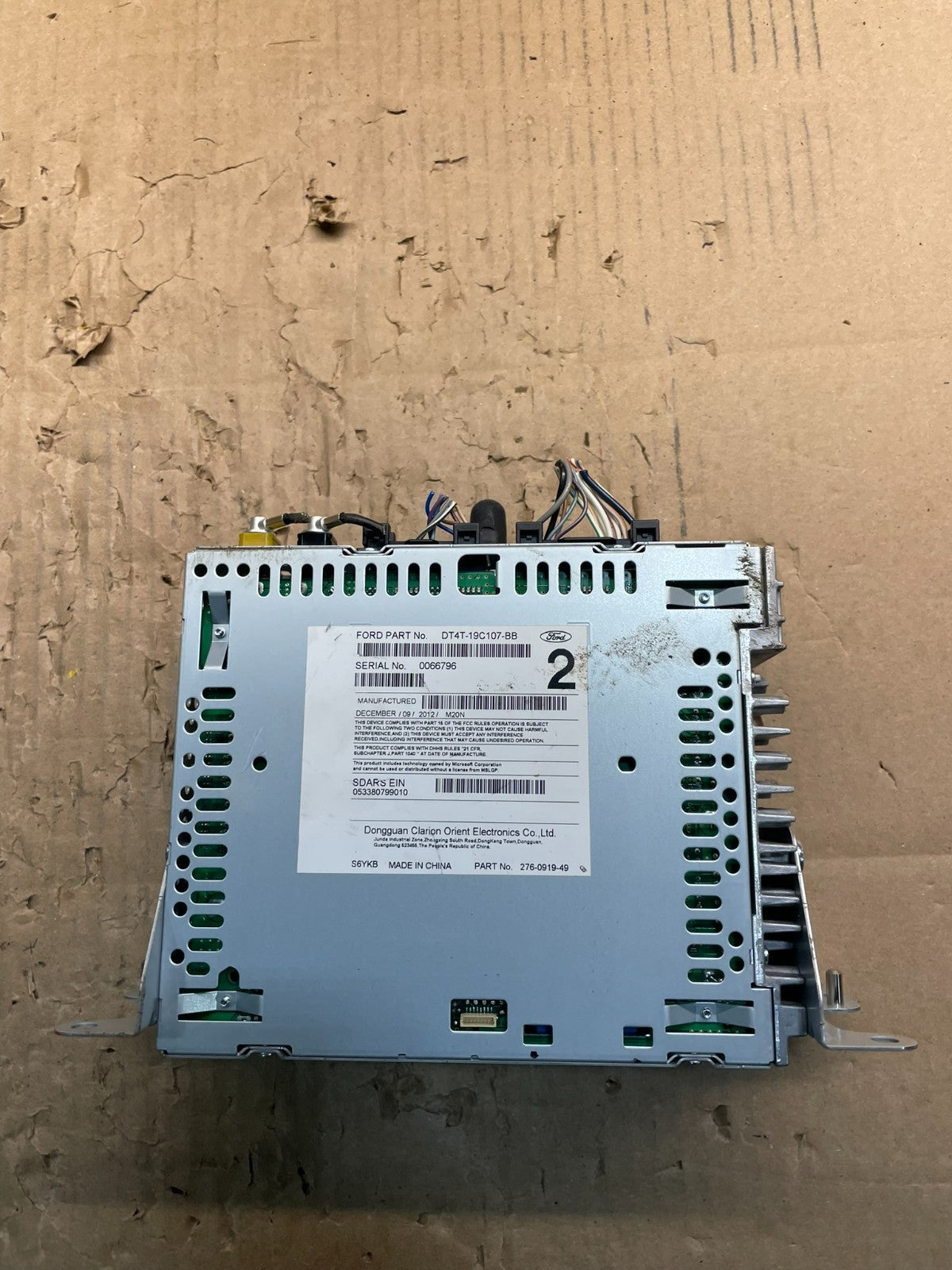 2013 to 2014 Ford Edge AM/FM Radio Reciever OEM w1578 DG5