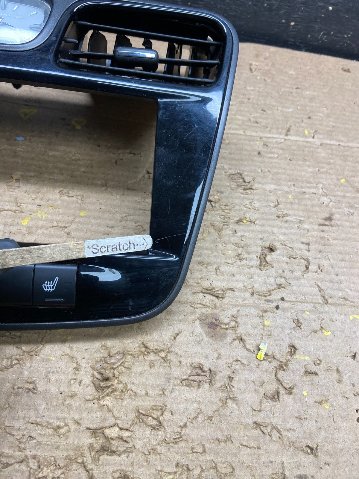 2011-2014 Chrysler 200 Dash Radio Bezel Trim Clock Hazard Bezel W6406 DG1