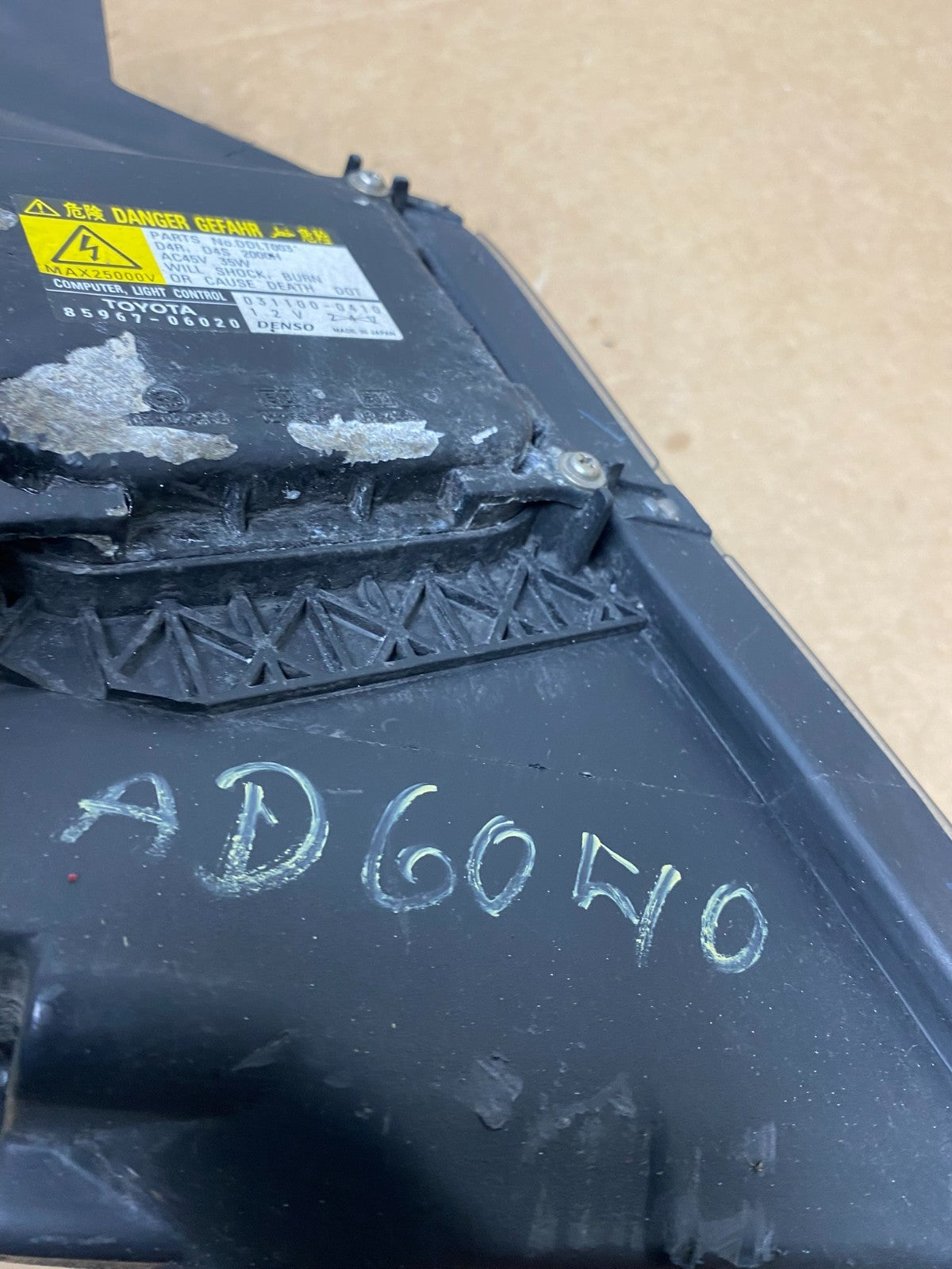 2007 2008 Toyota Solara Right Passenger RH Xenon Hid Headlight AD6040 DW12
