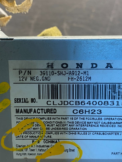 2005 to 2010 Honda Odyssey Navigation GPS Screen Display Radio AG6034 DG6