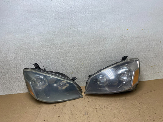 2005 to 2006 Nissan Altima Left+Right Side Set Halogen Headlights W9139 DW0