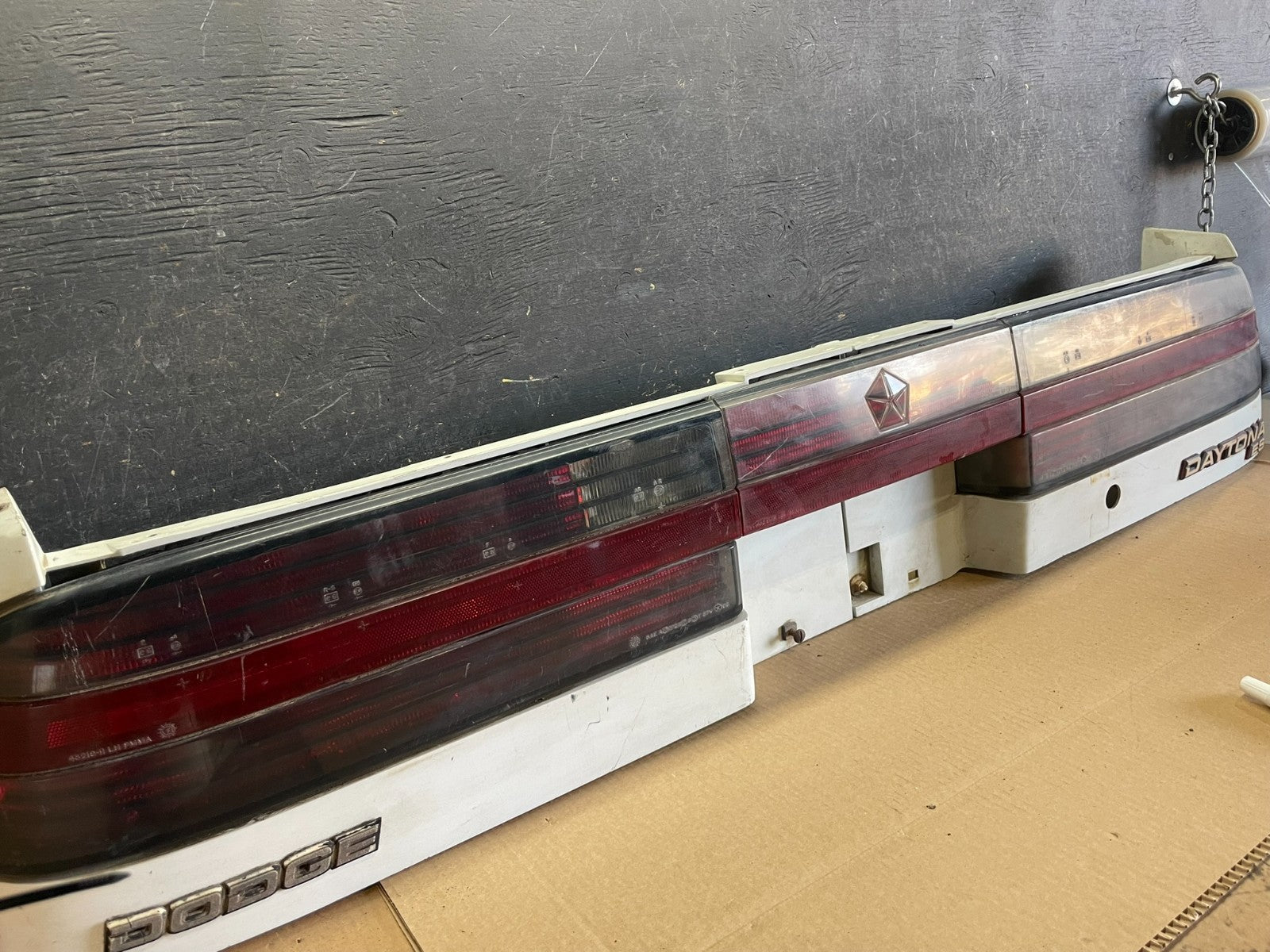 1987 to 1991 Dodge Daytona Taillight Rear Header Panel AA60102