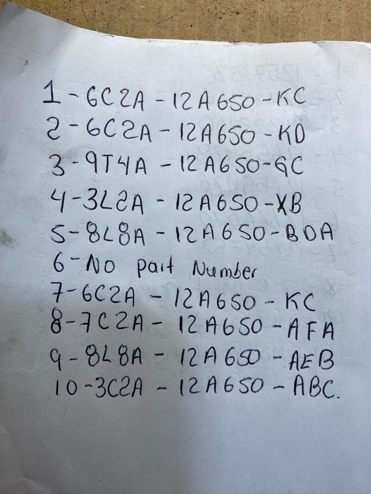 Mix of 10 Ford ECM Engine Computer Module AC68882