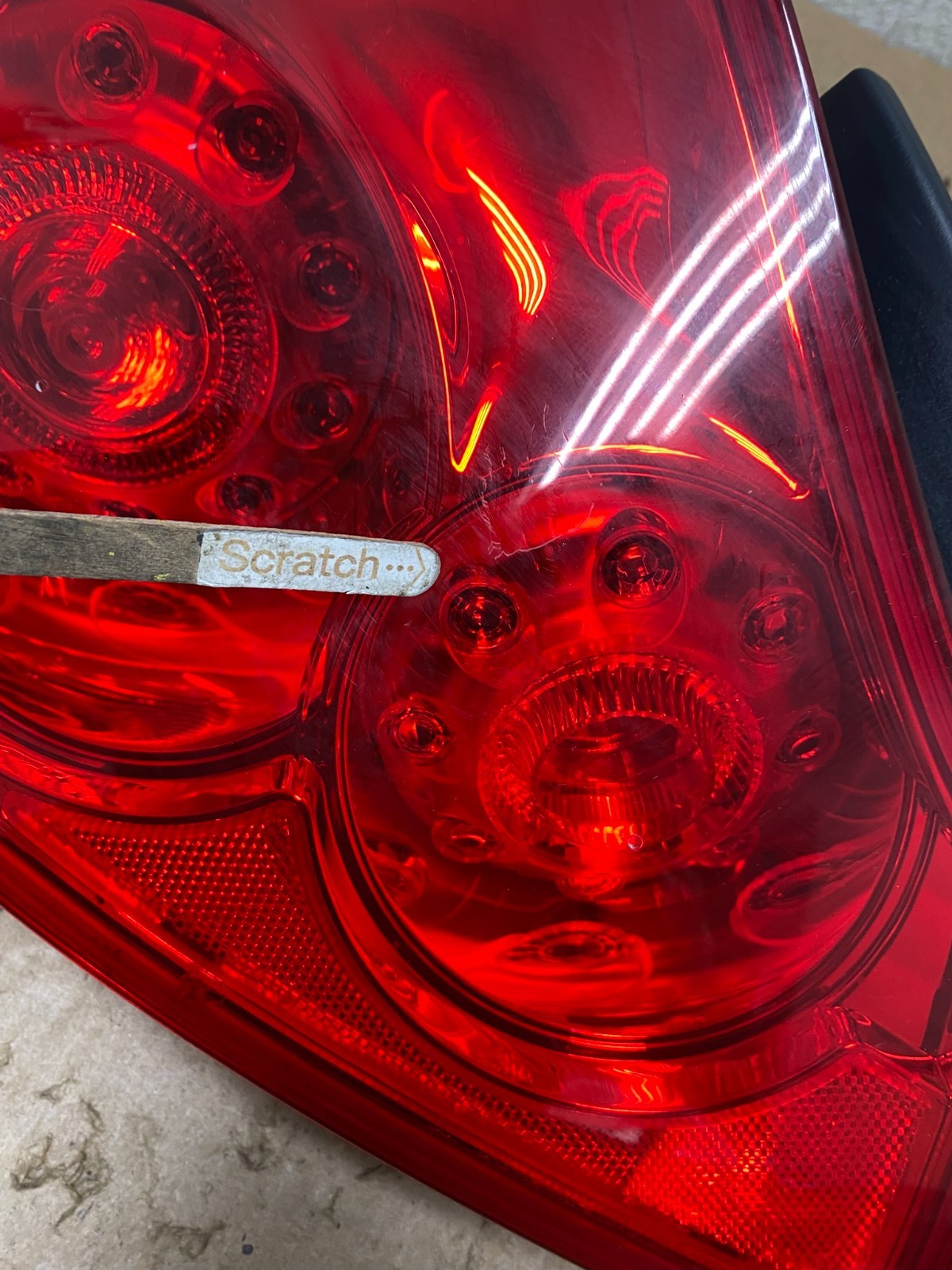 2007 to 2013 Infiniti G35 G37 Sedan Left Driver LH Side Tail Light Oem X2439 DW4
